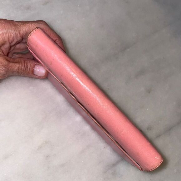 Kate Spade Wallet Leather Bifold Envelope Style Pink & Green Wallet - Picture 8 of 16